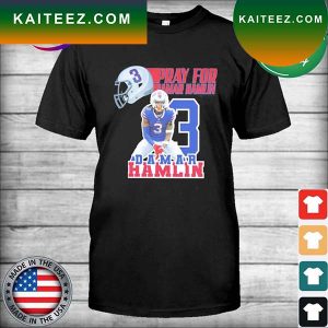 Damar Hamlin 3, Pray For Hamlin helmet T-shirt