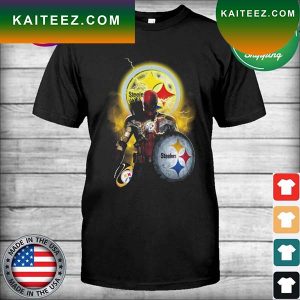 Deadpool Captain Pittsburgh Steelers logo T-shirt