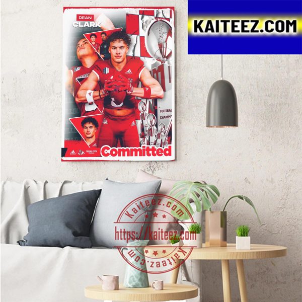 Dean Clark Committed Fresno State Football Art Decor Poster Canvas