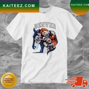 Denver Football Denver Broncos Logo The Running Horse T-Shirt