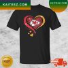 Diamond Heart San Francisco 49ers Football T-shirt