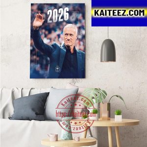 Didier Deschamps Signs France Contract Extension Until 2026 Art Decor Poster Canvas