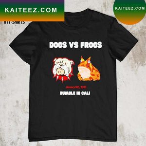 Dogs vs Frogs Championship Georgia vs Tcu 2023 Rumble In Cali T-shirt