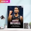 Donovan Mitchell For The Land Is A NBA All Star Starter Home Decorations Canvas-Poster