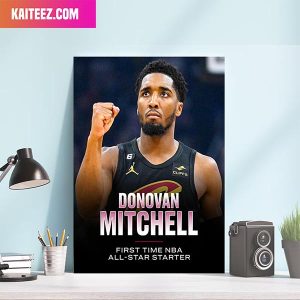 Donovan Mitchell First Time NBA All-Star Starter Home Decorations Canvas-Poster