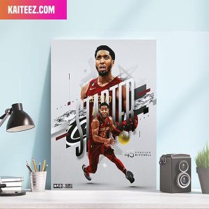 Donovan Mitchell For The Land Is A NBA All Star Starter Home Decorations Canvas-Poster