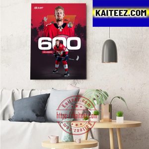 Eric Staal 600 Career NHL Assists For Florida Panthers Art Decor Poster Canvas