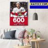 Filip Forsberg 500 Points In NHL For Nashville Predators Art Decor Poster Canvas