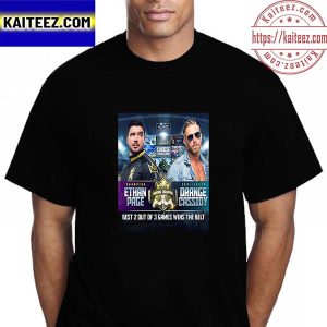Ethan Page Vs Orange Cassidy In AEW Games All Elite Arcade Championship Match Vintage T-Shirt