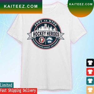 FDNY vs NYPD heroes hockey game 2023 official logo T-shirt