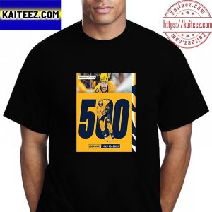 Filip Forsberg 500 Points In NHL For Nashville Predators Vintage T-shirt
