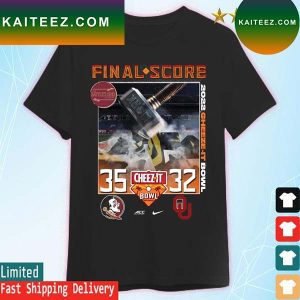 Florida State Seminoles 35 32 Oklahoma 2022 Cheez-it Bowl Champs final score T-Shirt