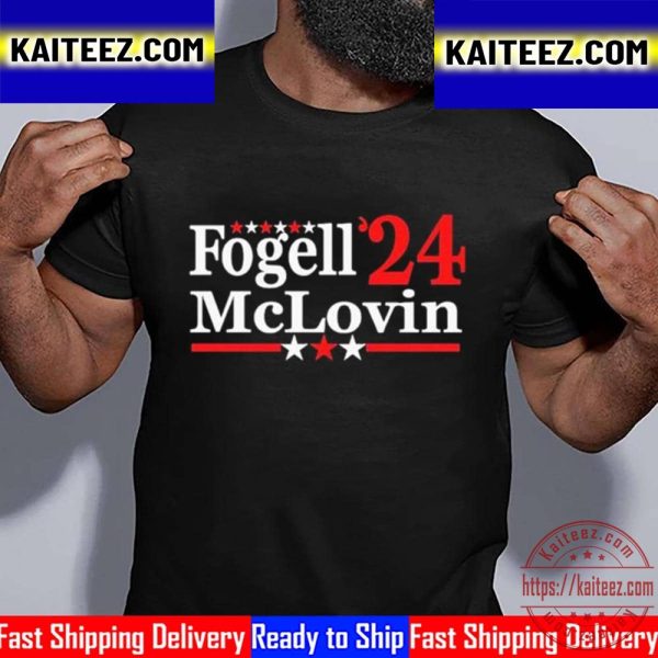 Fogell Mclovin 2024 Election Parody Movie Vintage T-Shirt