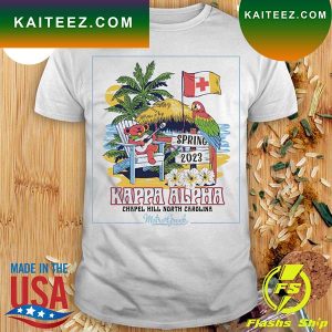 Fraternity Rush Beach Bear Kappa Alpha Spring 2023 T-Shirt