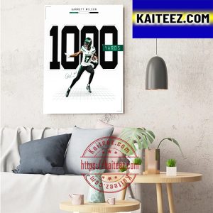 Garrett Wilson 1000 Yards Season With New York Jets NFL Art Decor Poster Canvas