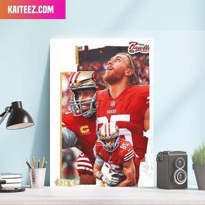George Kittle San Francisco 49ers 2022 Playoffs Home Decorations Poster-Canvas