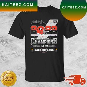 Georgia Bulldogs 2022 College Football Champions Back To Back 2021 2022 T-shirt