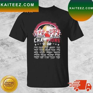 Georgia Bulldogs 2022 College Football Playoffs National Champions Signatures T-shirt