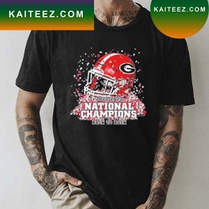 Georgia Bulldogs 2022 National Champions Victory Confetti T-shirt