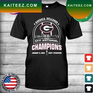 Georgia Bulldogs 2023 CFP National Champions skyline T-shirt