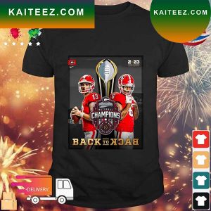 Georgia Bulldogs 2023 National Championship Back To Back T-shirt