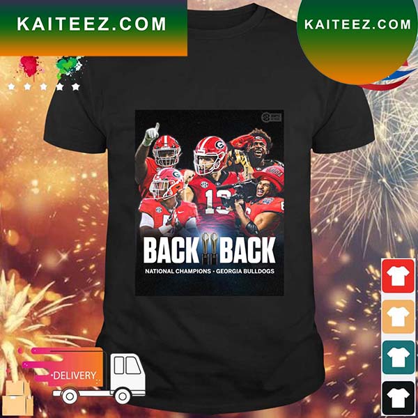 Georgia Bulldogs Back To Back National Champions 2023 T-shirt - Kaiteez