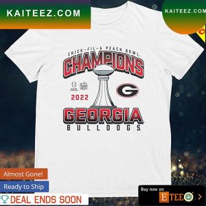 Georgia Bulldogs Chick-fil-A Peach Bowl champions T-shirt