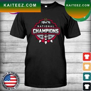 Georgia Bulldogs College Football Playoff 2023 National Champions Official Logo T-Shirt