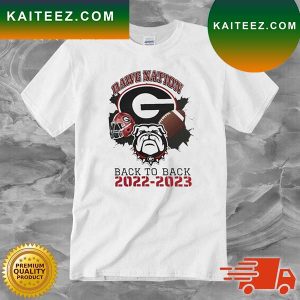 Georgia Bulldogs Dawg National Back To Back 2022-2023 T-shirt