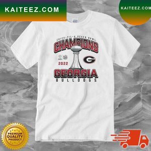 Georgia Bulldogs Fanatics Branded College Football Playoff 2022 Peach Bowl Champions T-Shirt