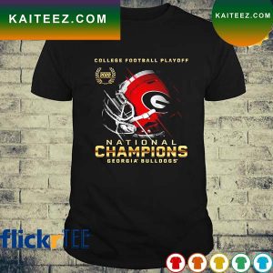 Georgia Bulldogs Helmet College Football Playoff National Champions 2022 T-shirt