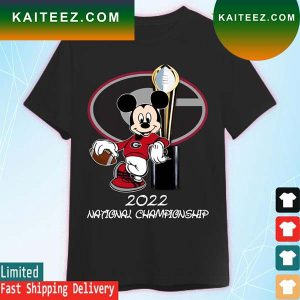 Georgia Bulldogs Mickey Mouse College Playoff Football 2023 National Championship T-Shirt