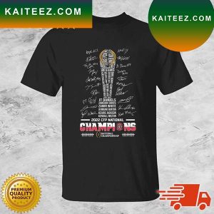 Georgia Bulldogs Team Name 2022 CFP National Champions Signatures T-shirt