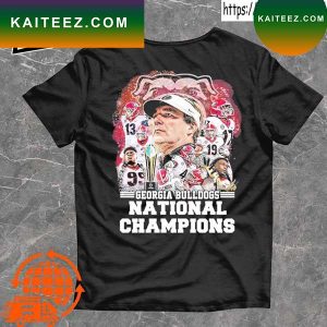 Georgia Bulldogs Team National Champions 2023 Firework T-Shirt