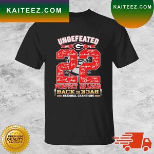 Georgia Bulldogs Undefeated 2022 Perfect Season Back To Back National Champions 2021-2022 T-shirt