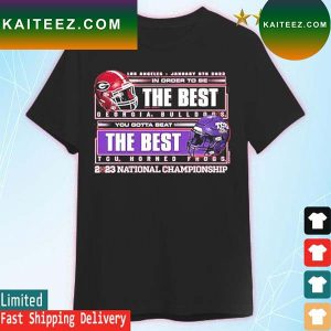 Georgia Bulldogs Vs Tcu Horned Frogs The Best 2023 National Champions T-Shirt