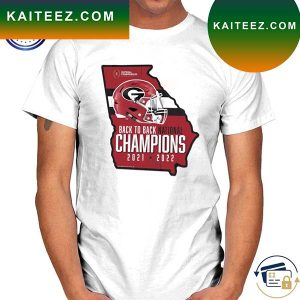 Georgia Bulldogs Win Craft Back To Back College Football Playoff National Champions State T-Shirt