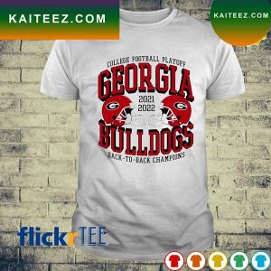 Georgia Bulldogs helmet College Football Playoff National Champions back to back 2022 T-shirt