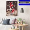 Georgia Bulldogs Football Are 2022 Chick-Fil-A Peach Bowl Champions Art Decor Poster Canvas
