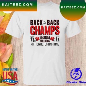 Georgia bulldogs 2022 back to back champs national champions T-shirt