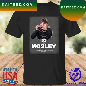 Georgia bulldogs 33 Mosley preseason d100 player softball T-shirt