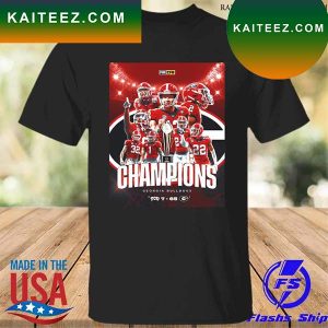 Georgia bulldogs 65 and TCU horned frogs 7 Champions T-shirt