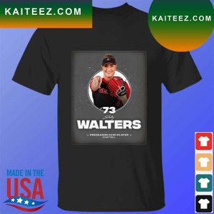 Georgia bulldogs 73 walters preseason d100 player softball T-shirt