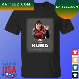 Georgia bulldogs 79 kuma preseason d100 player softball T-shirt