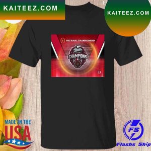 Georgia bulldogs college football playoff 2022 national champions unsigned stylized T-shirt