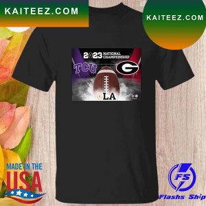 Georgia bulldogs vs Tcu horned frogs college football playoff 2023 national championship T-shirt