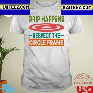Grip Happens Respect The Circle Frame Track And Field Discus Vintage T-Shirt