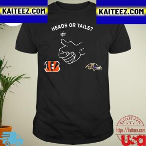 Heads Or Tails Cincinnati Bengals And Baltimore Ravens Vintage T-Shirt