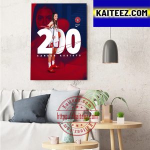 Helena Pueyo 200 Career Assists For Arizona Basketball Art Decor Poster Canvas