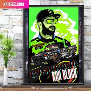 Hoonigan Racing Gymkhana Ken Block Signed Home Decorations Poster-Canvas